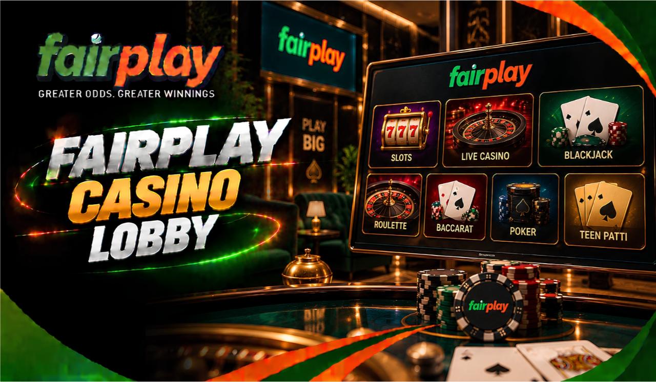 Fairplay Casino Lobby: live dealer studio with several tables running at once